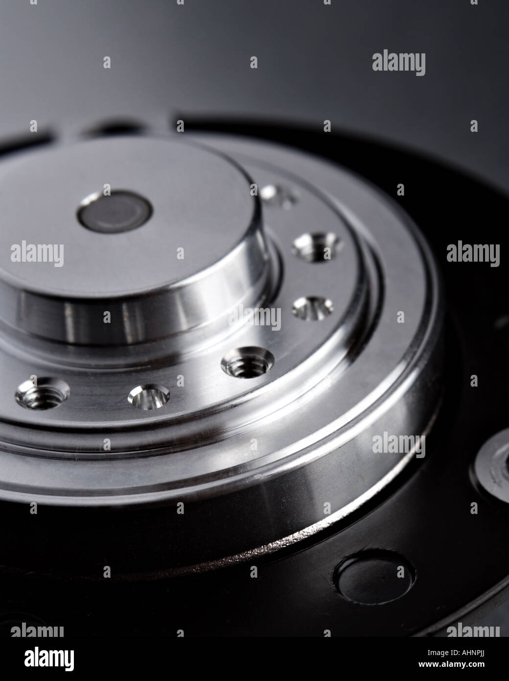 closeup of hard drive spindle Stock Photo - Alamy