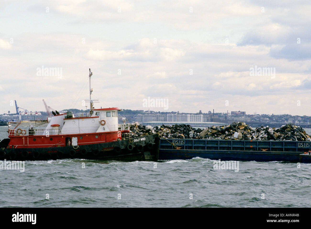A garbage barge in New York Stock Photo 4739914 Alamy