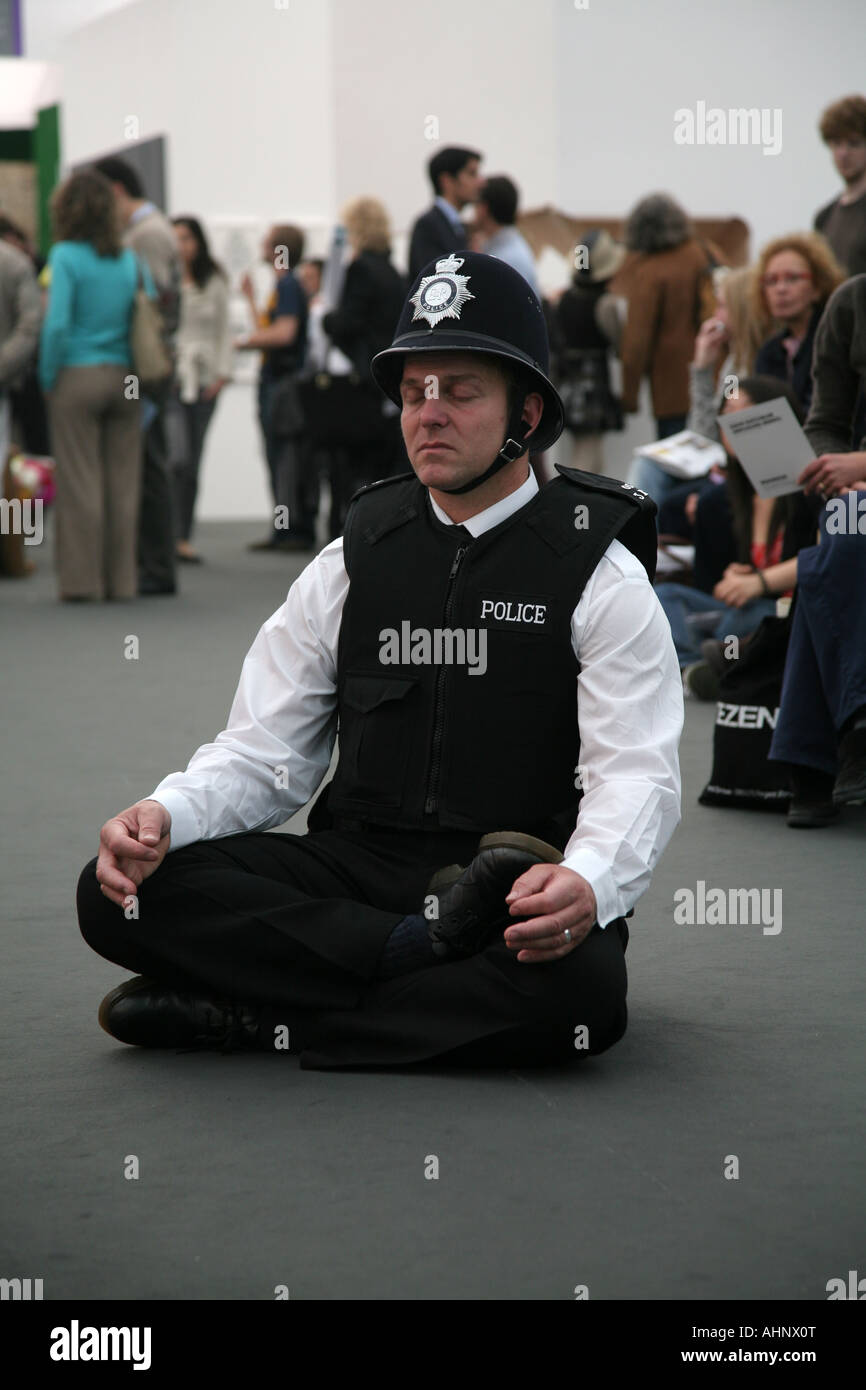 An artwork by Gianni Motti at the Frieze Art Fair, Regents Park, London. Stock Photo