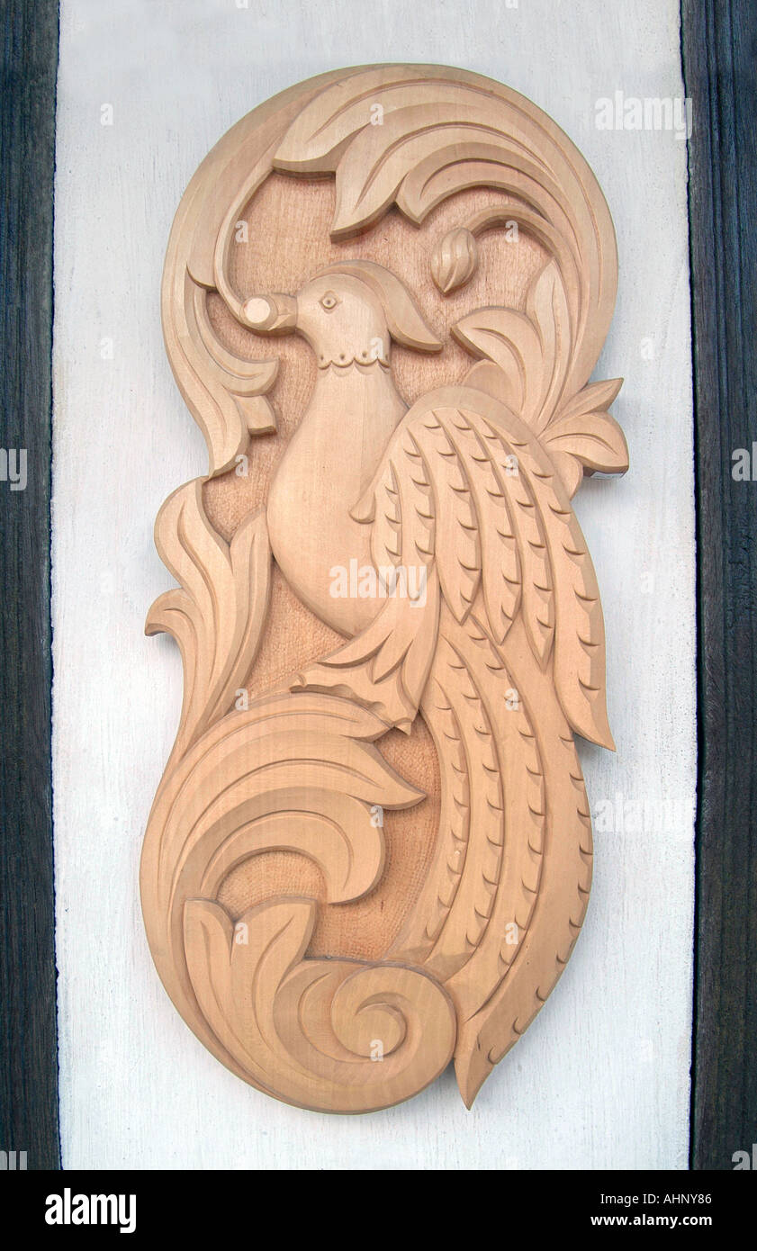 Wood carving Bulgaria Peoples Republic Narodna Republika Bulgariya Balkan Peninsula Europe Stock Photo