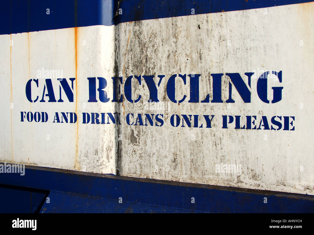 Local council can recycling bin, UK Stock Photo Alamy