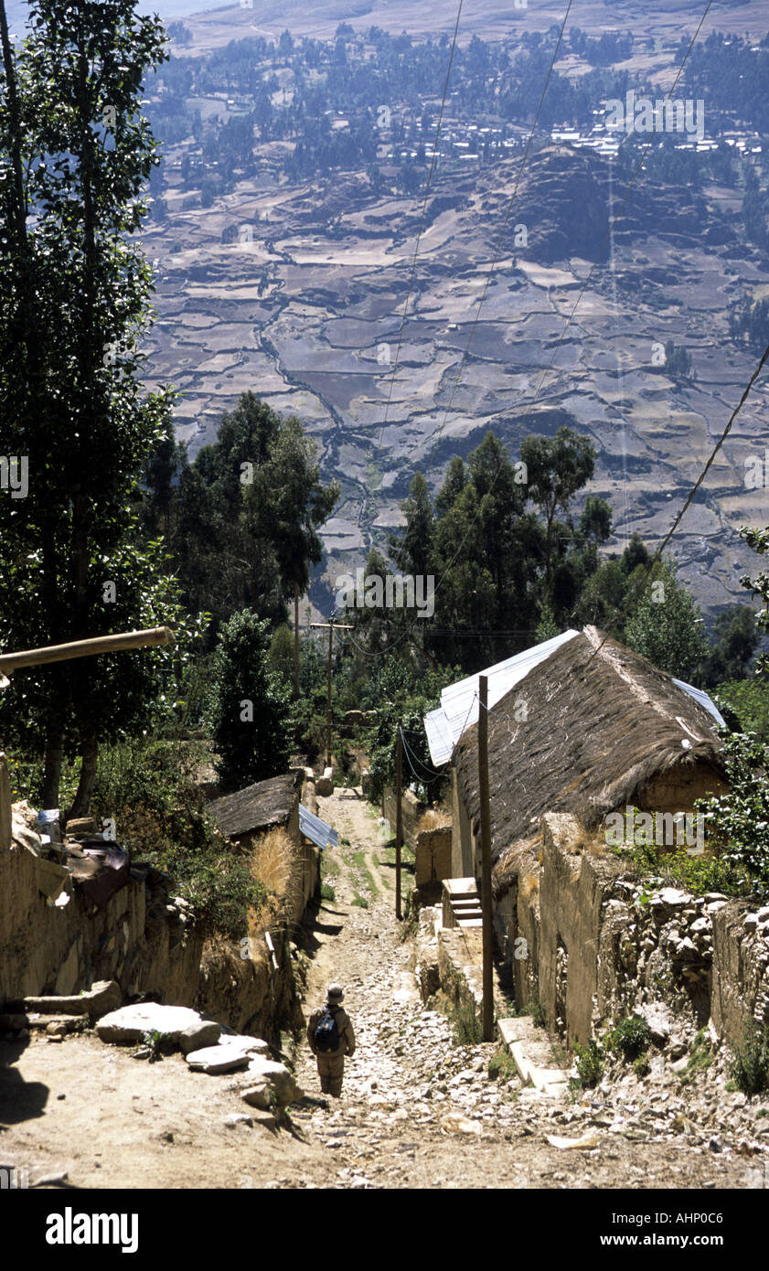 Peru Andes South America Latin America village Stock Photo - Alamy