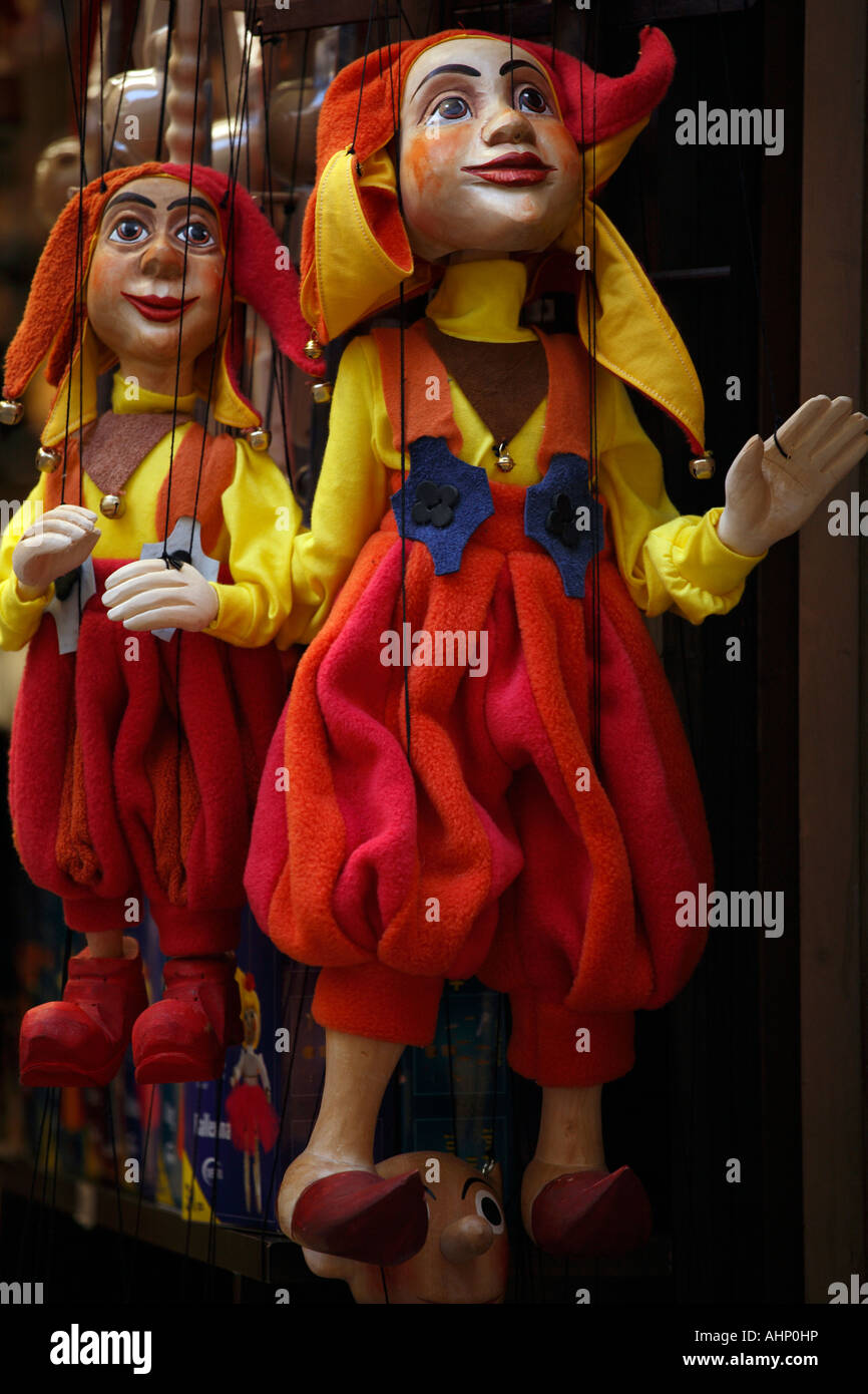 Puppet in shop in Prague / Praha, Czech republic Stock Photo Alamy