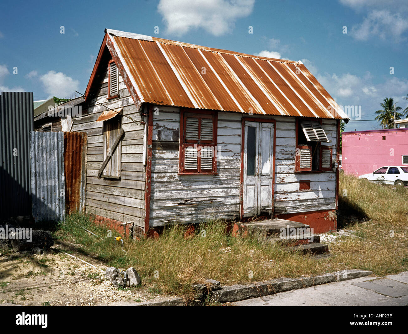 Barbados Bridgetown old clapboard house Stock Photo 2695738 Alamy