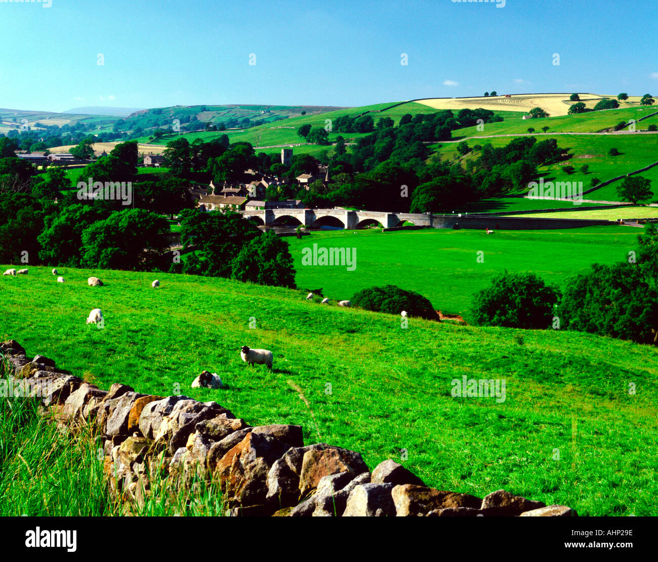 Burnsall, Yorkshire, England, UK Stock Photo Alamy