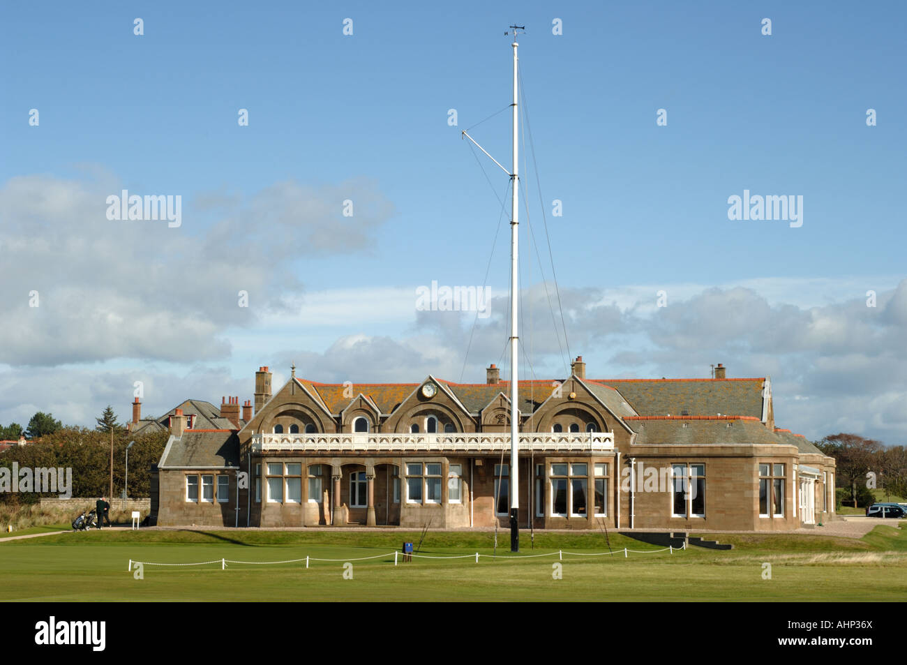 Royal Troon Clubhouse, Troon, South Ayrshire, Scotland, UK Stock Photo