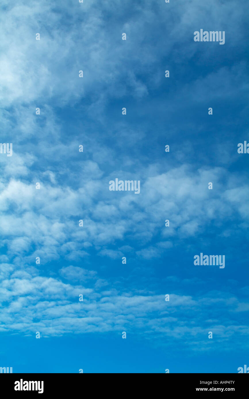 Cloud patterns on blue sky Stock Photo - Alamy
