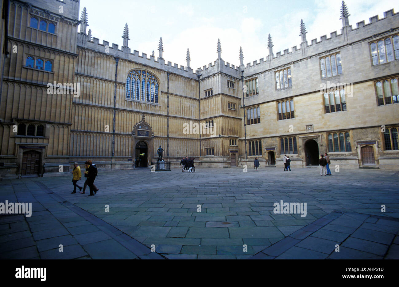 The Bodleian Library The earliest public library in Europe Oxford University England United Kingdom Stock Photo