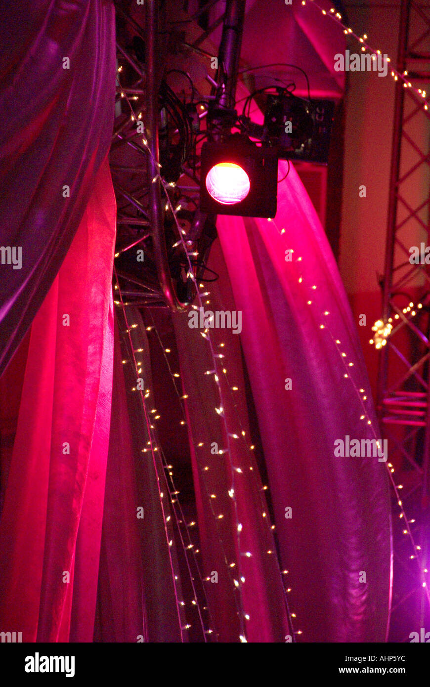 light show at an awards night Stock Photo