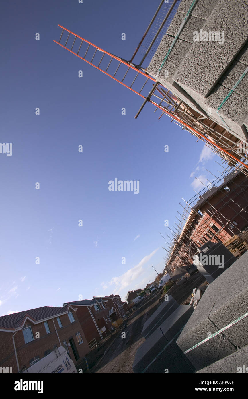 New build houses Carlisle Stock Photo - Alamy