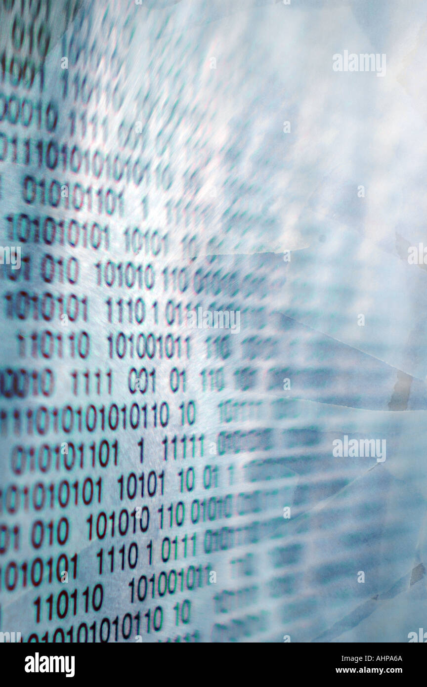 Matrix binary code zeros hi-res stock photography and images - Alamy