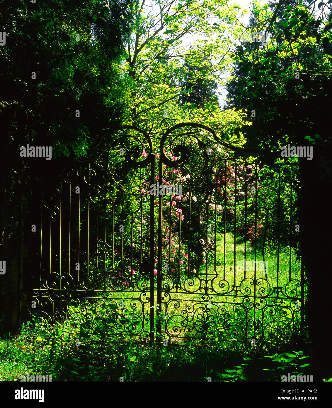 Black gates hi-res stock photography and images - Alamy