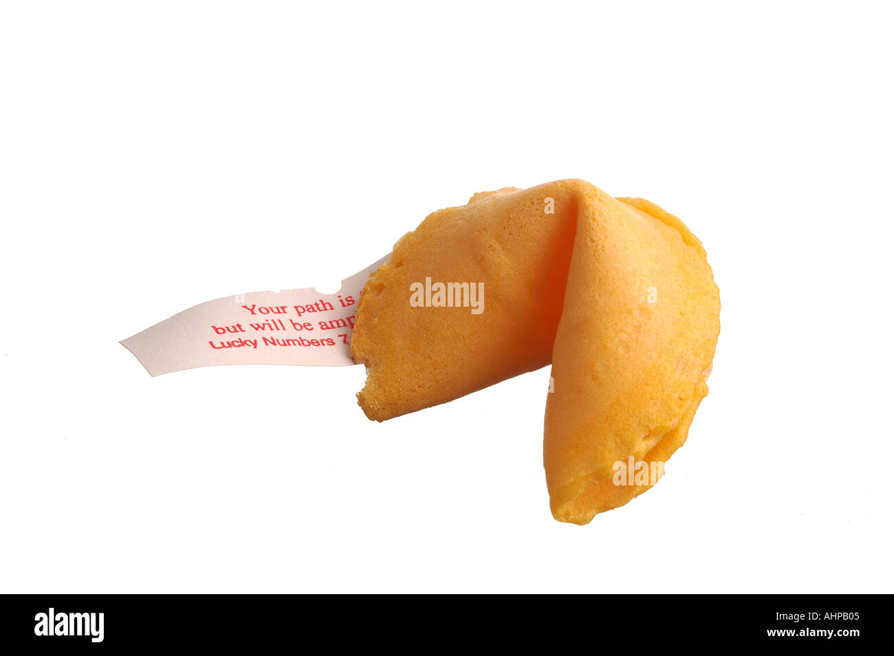 Fortune cookie with lucky fortune fortune cookies Stock Photo Alamy