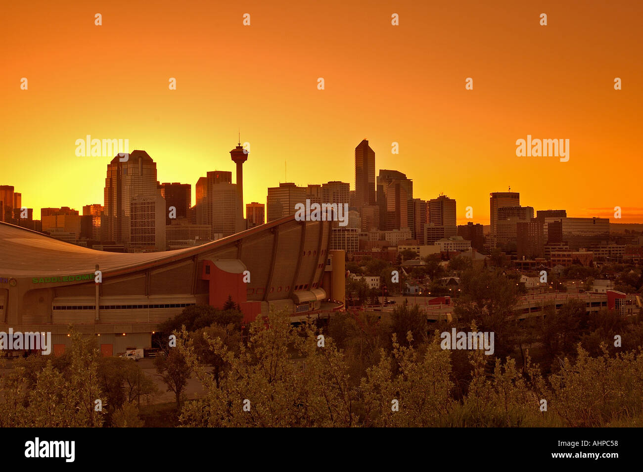 cityscape Calgary Alberta Canada Stock Photo Alamy