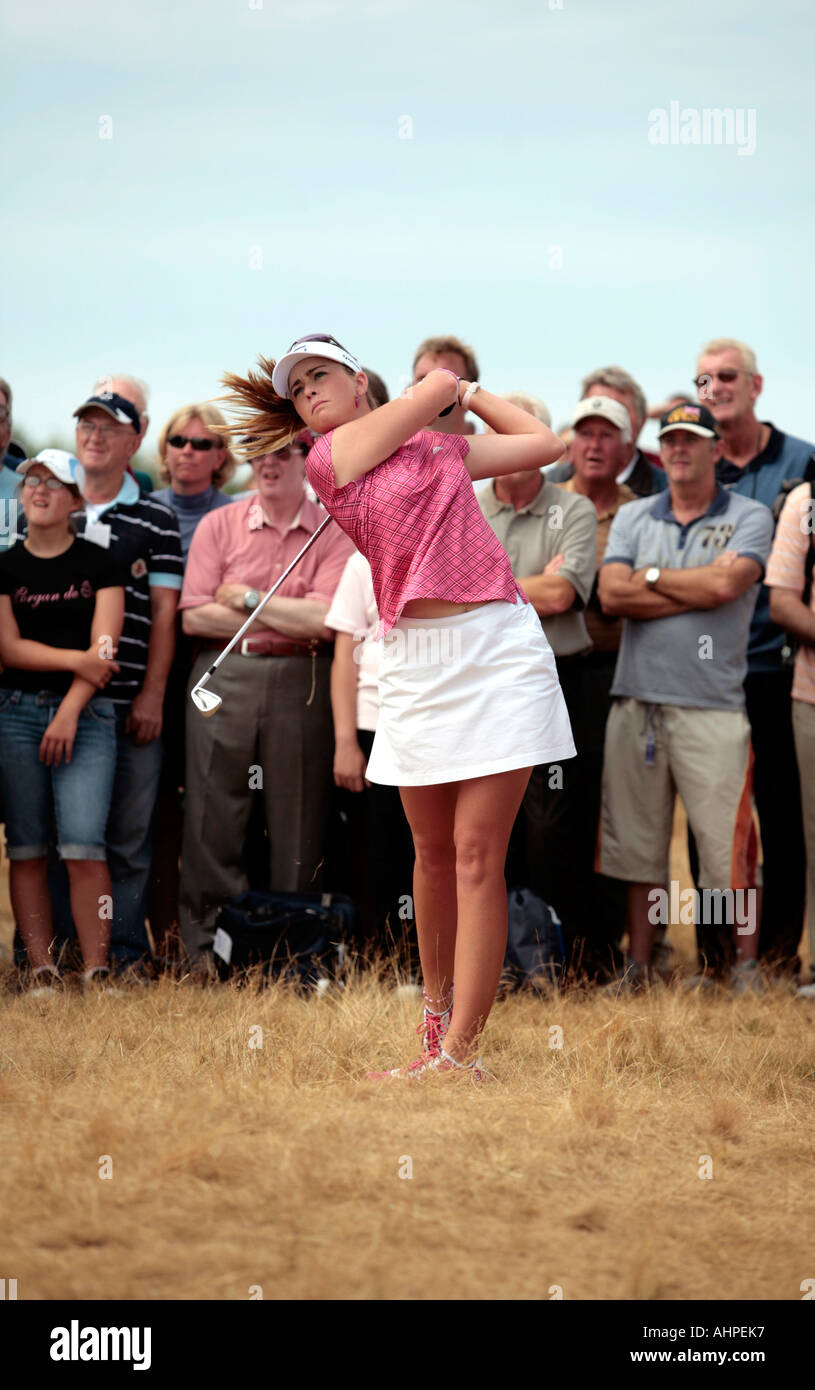 Paula Creamer Professional Golfer at Royal Lytham in 2006 Stock Photo