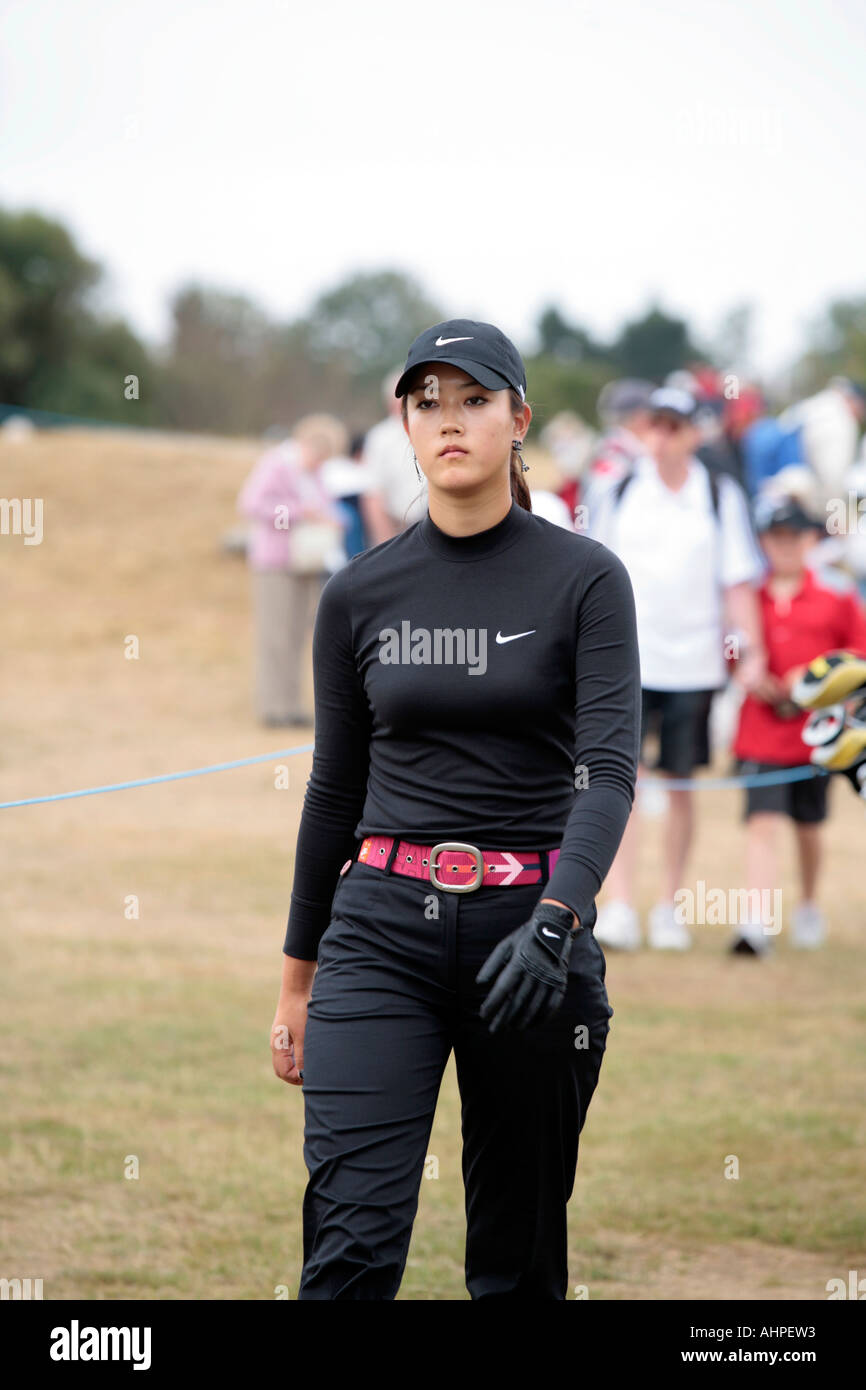 Michelle Wie during the 3rd days play of the Womens British Open at Royal Lytham in 2006. Stock Photo