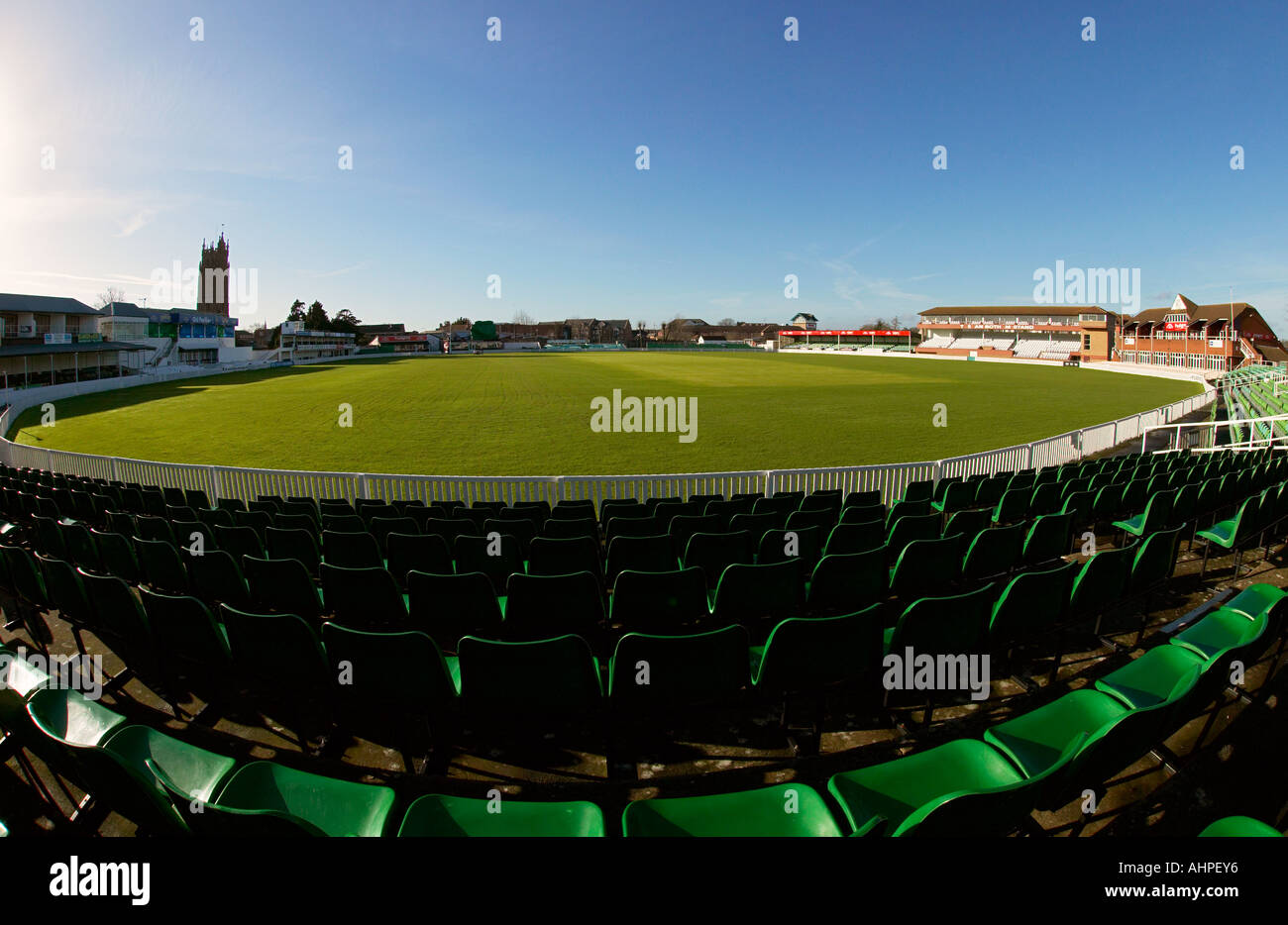 Somerset County Cricket Ground, Taunton, Somerset, England Stock Photo