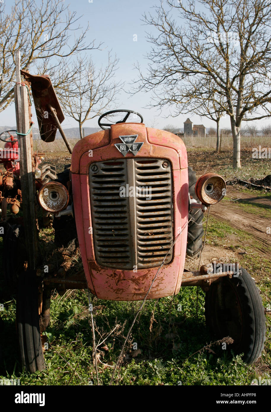 Old Massey Ferguson tractor Stock Photo