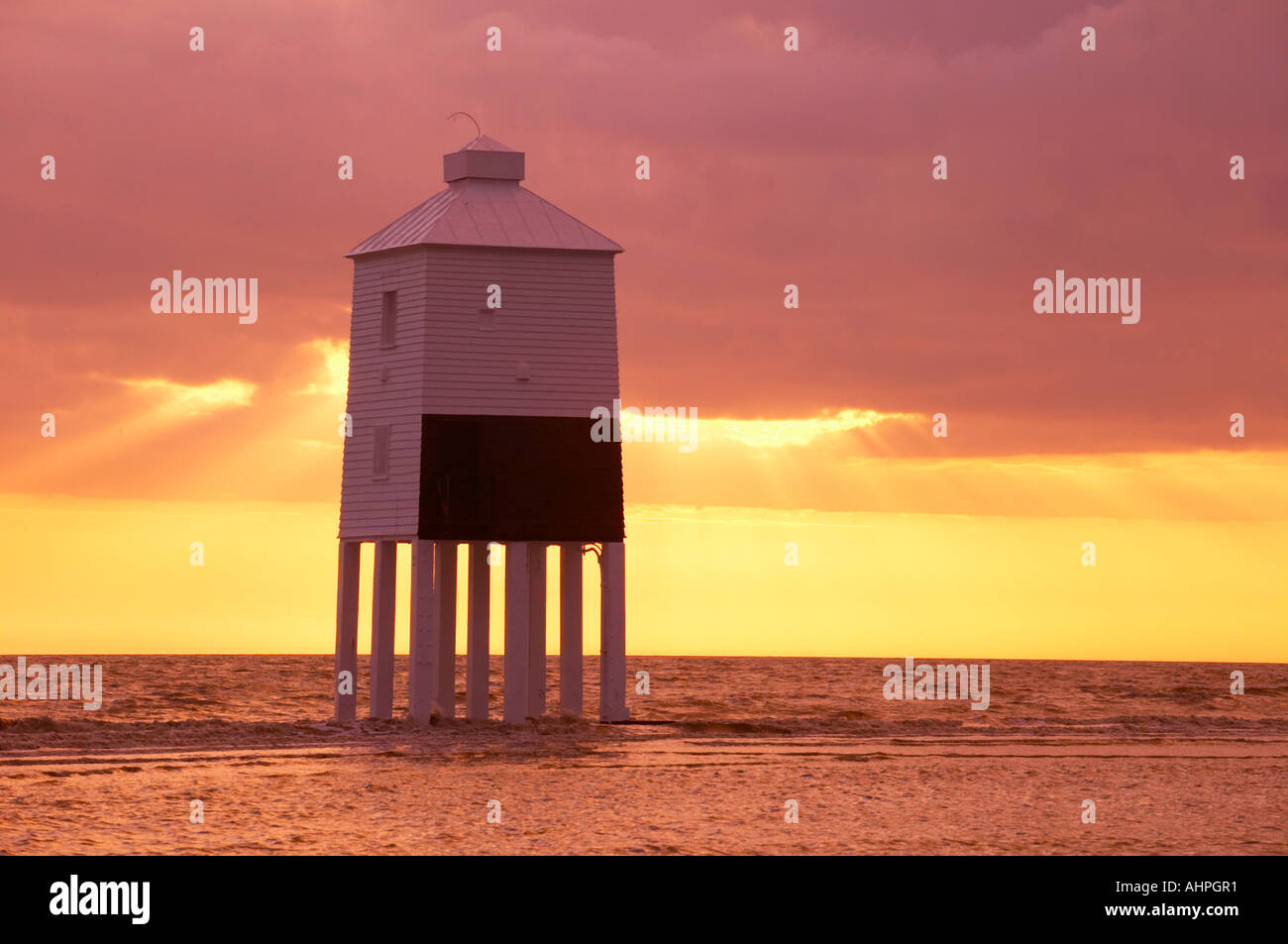Lower Lighthouse, Burnham on Sea, Somerset, England Stock Photo Alamy