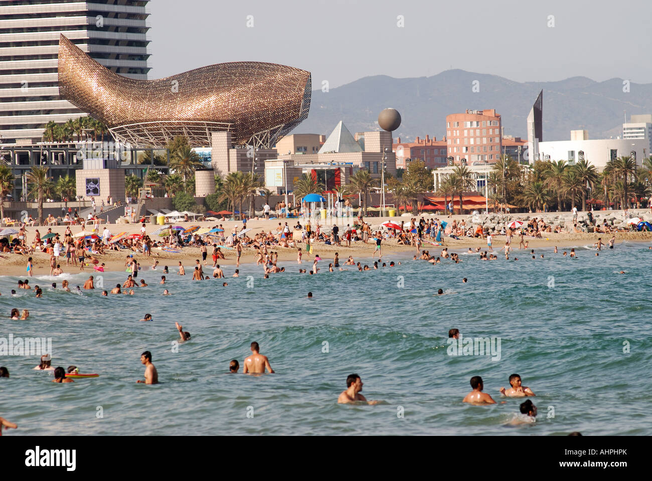 barcelona holiday beach Stock Photo