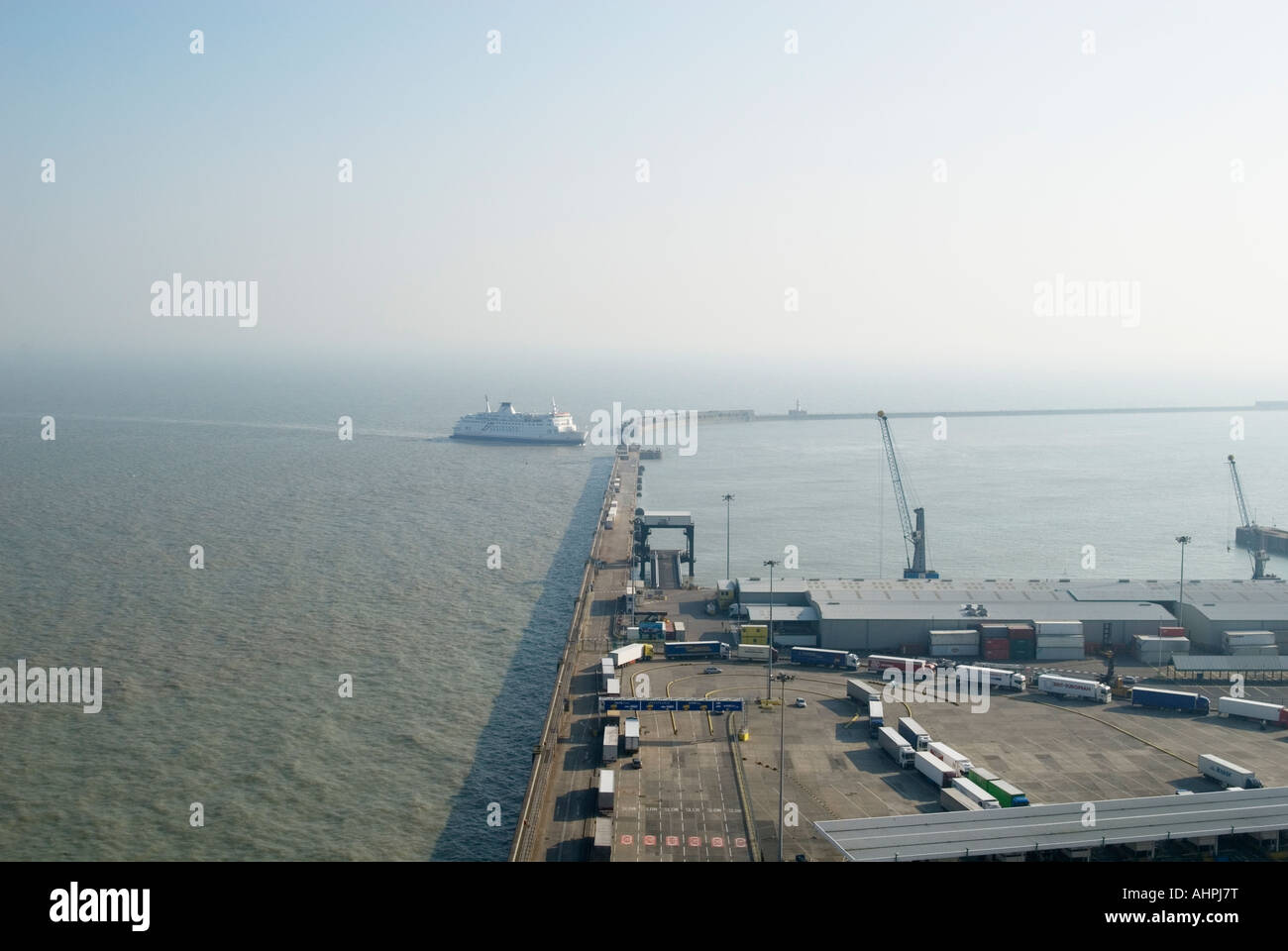 Dover Ferry Terminal, aerial view Stock Photo Alamy