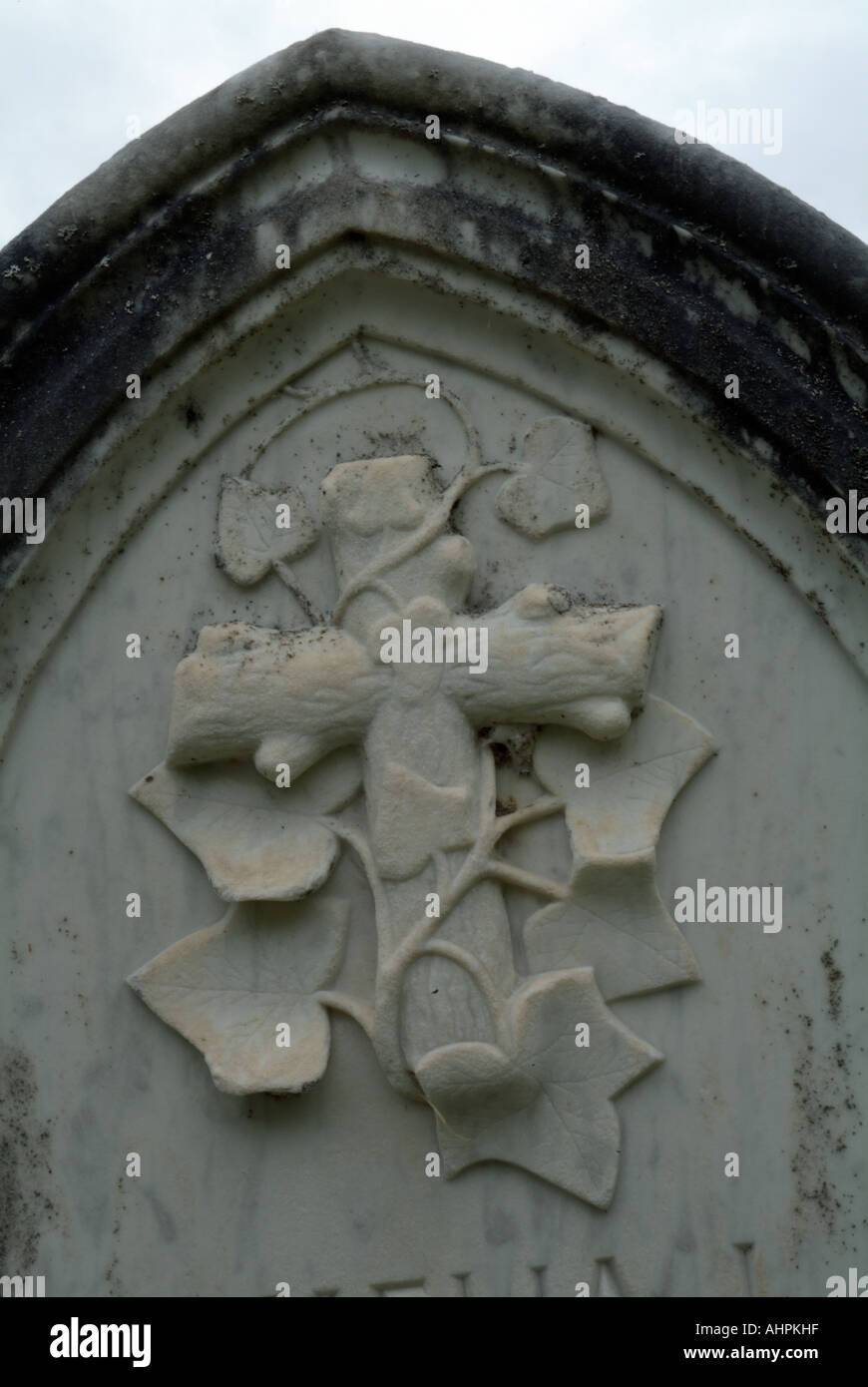Old weathered headstones in an scenic New England graveyard Stock Photo ...