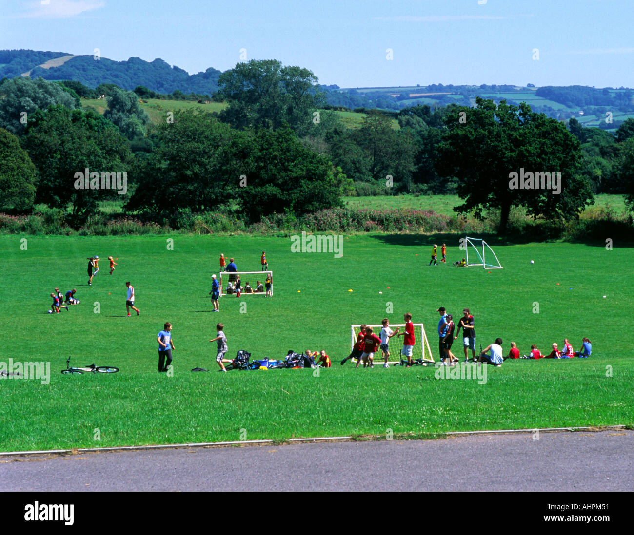 school-soccer-match-stock-photo-alamy