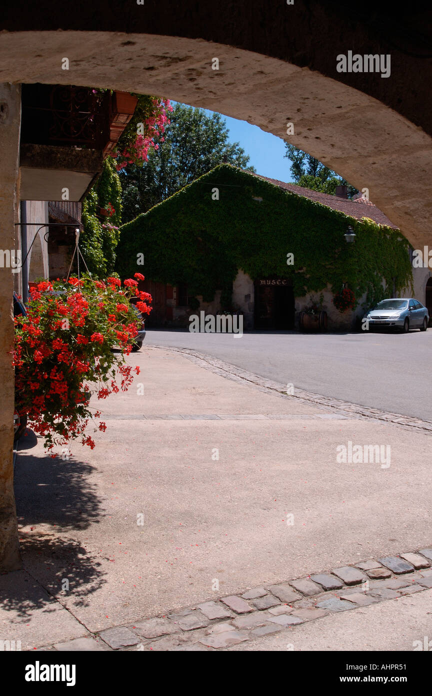 Fources a 14th century Bastide in the Gers Stock Photo