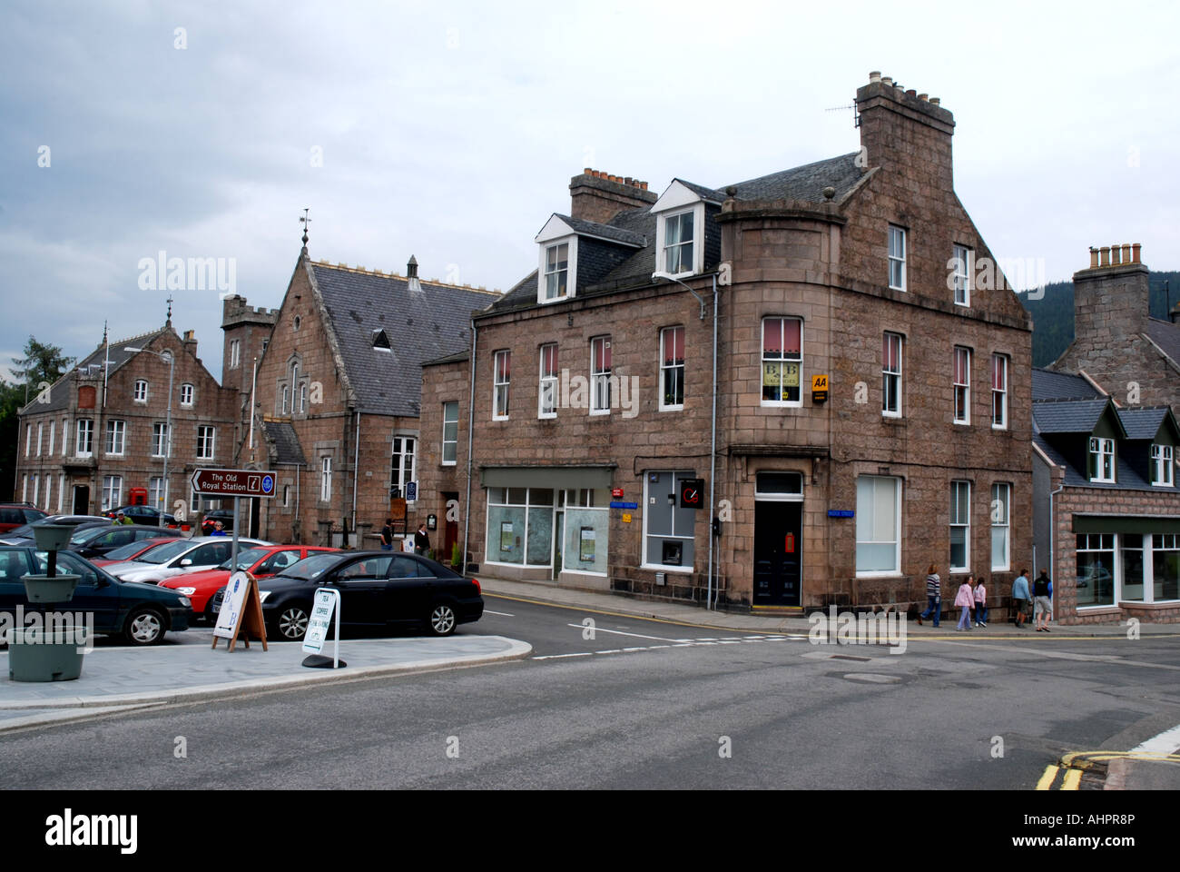 Houses ballater town scotland Stock Photo Alamy