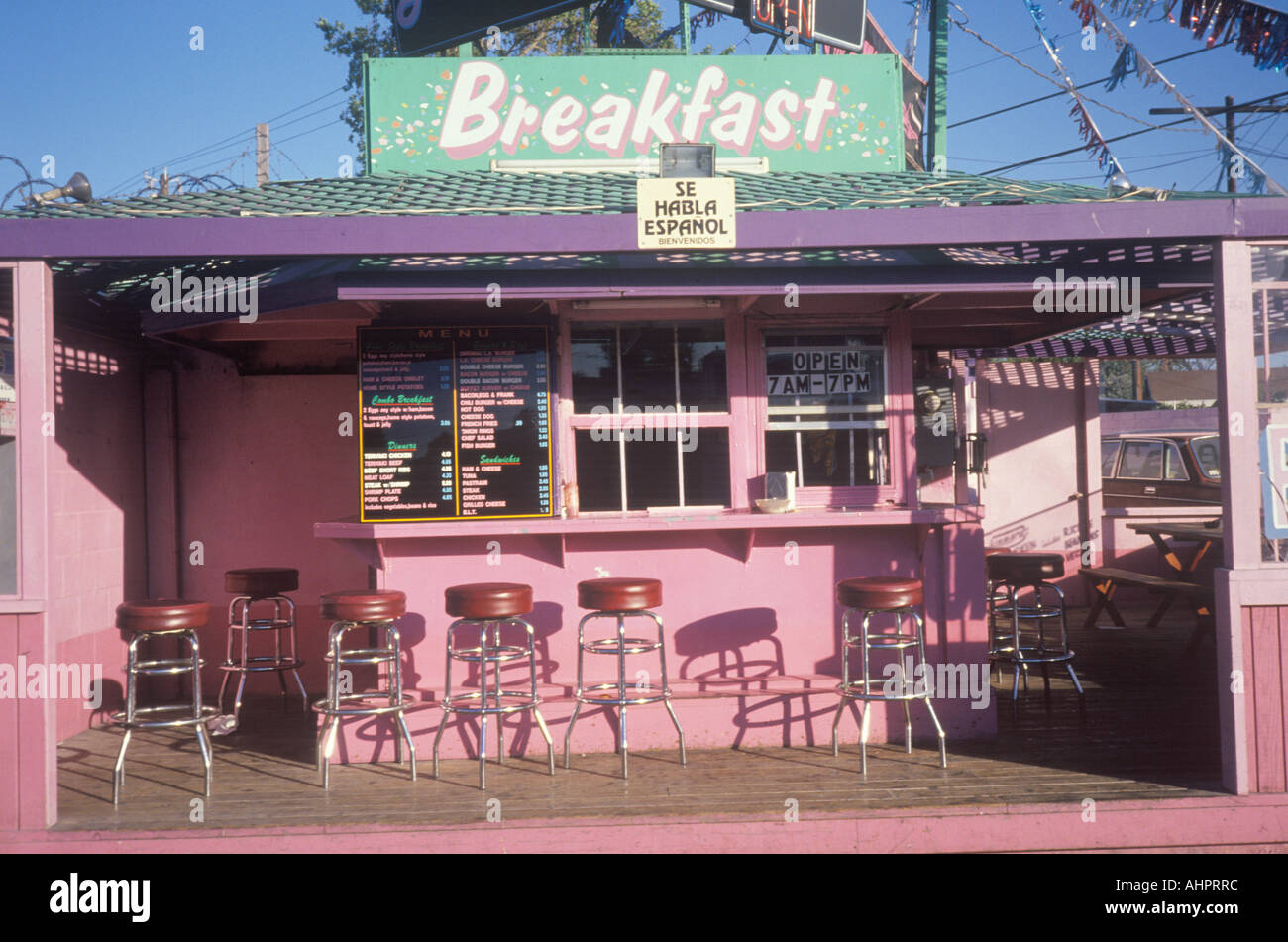 Burger Stand Los Angeles California Stock Photo Alamy