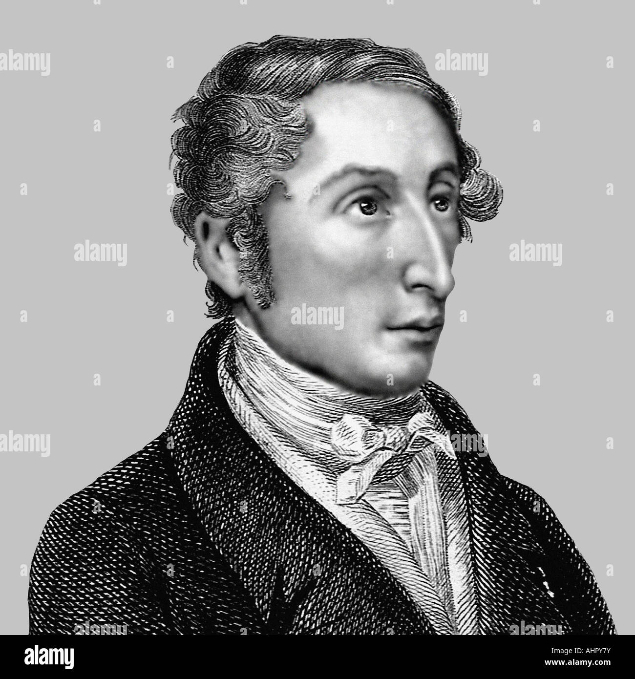 Carl Maria von Weber 1786 1826 German Composer Pianist Engraving Stock Photo