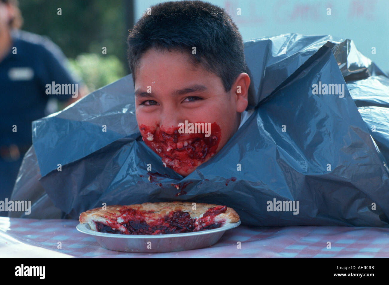 Pie eating contest hires stock photography and images Alamy