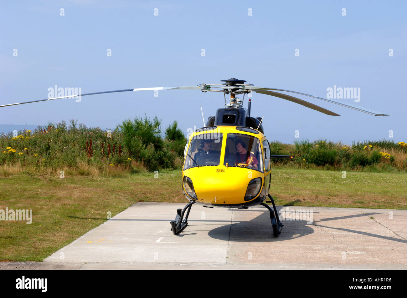 Eurocopter Ecureuil TwinStar Helicopter 2X Allison 250-C20F turboshaft 420shp engines. Stock Photo