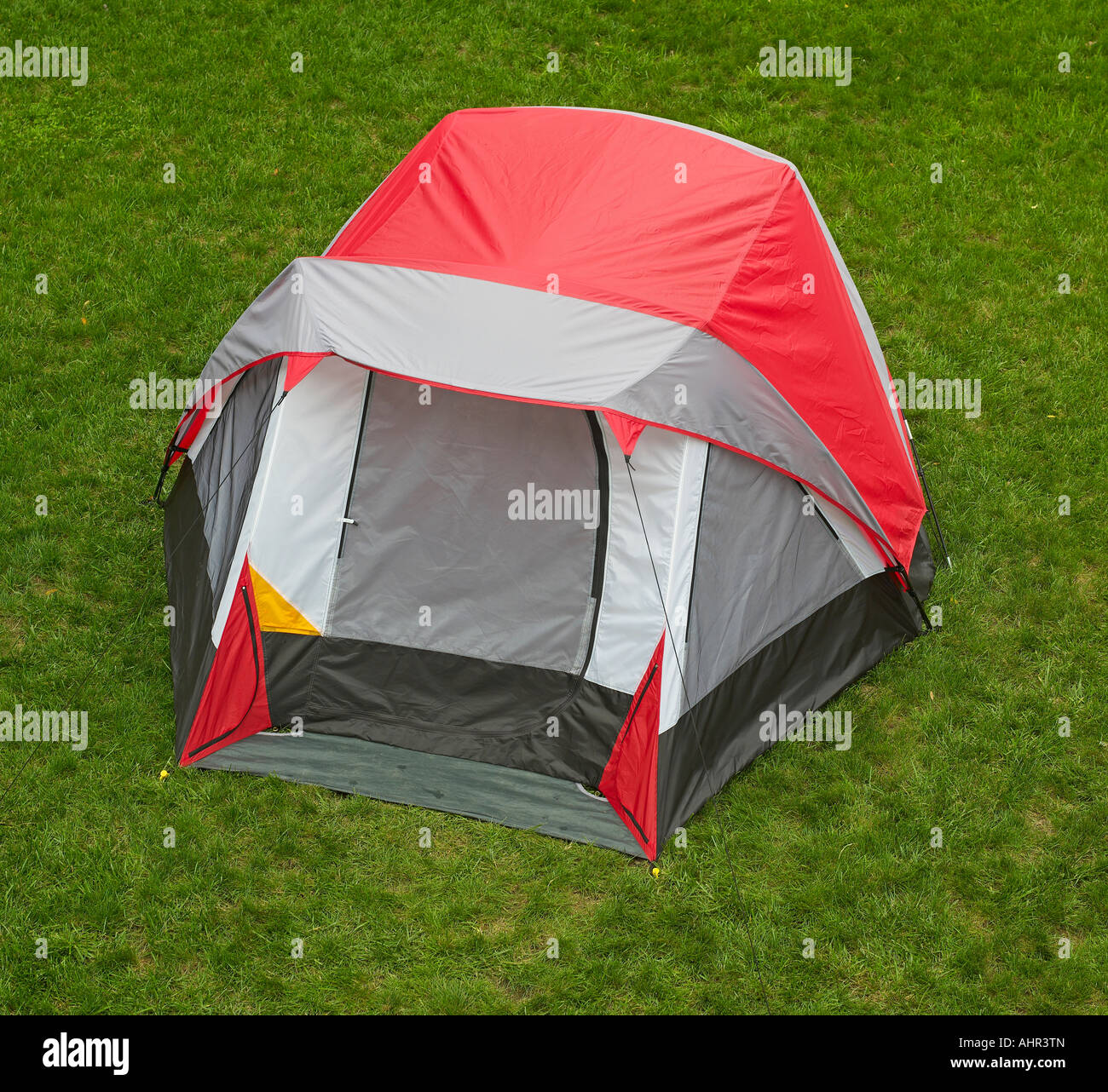 Tent on grass Stock Photo