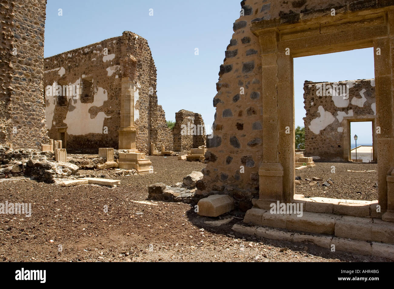 The Ruins Of The Cathedral In Cidade Velha On The Island Santiago In the-ruins-of-the-cathedral-in-cidade-velha-on-the-island-santiago-in