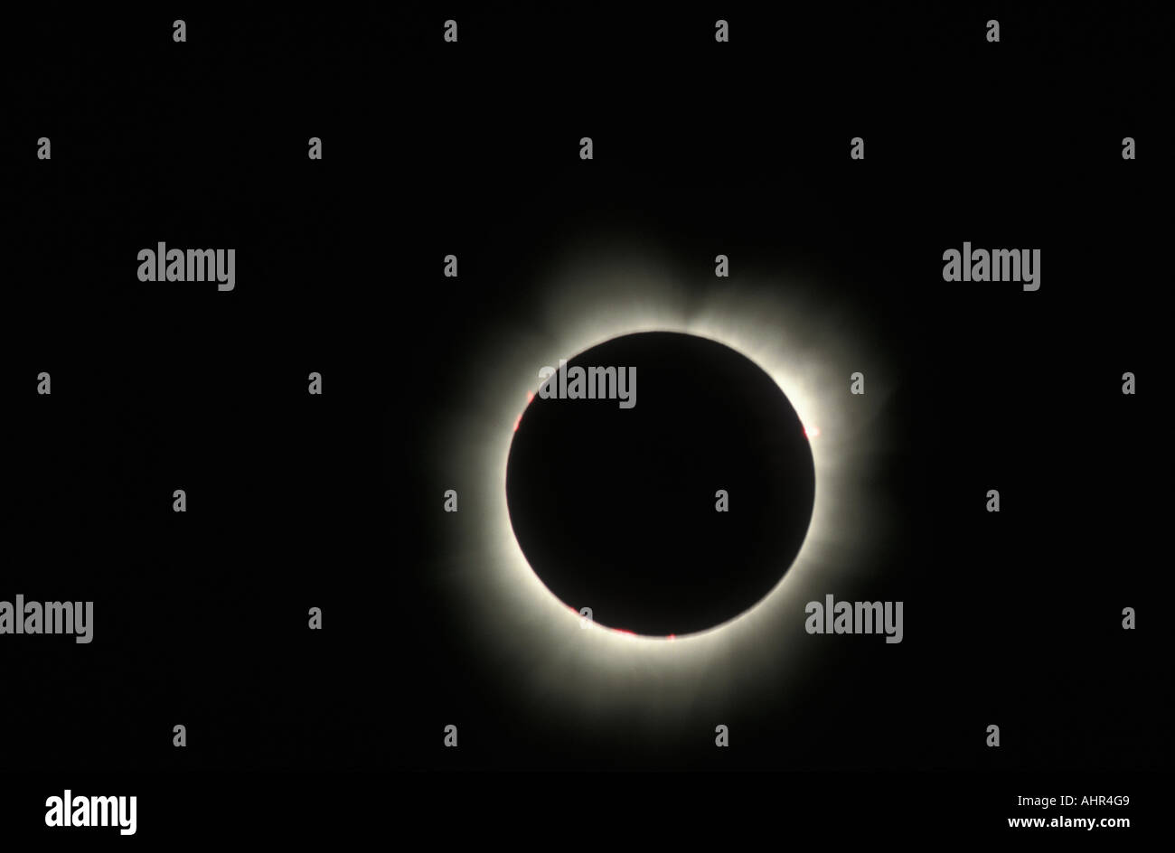 Total eclipse of the sun, corona Stock Photo