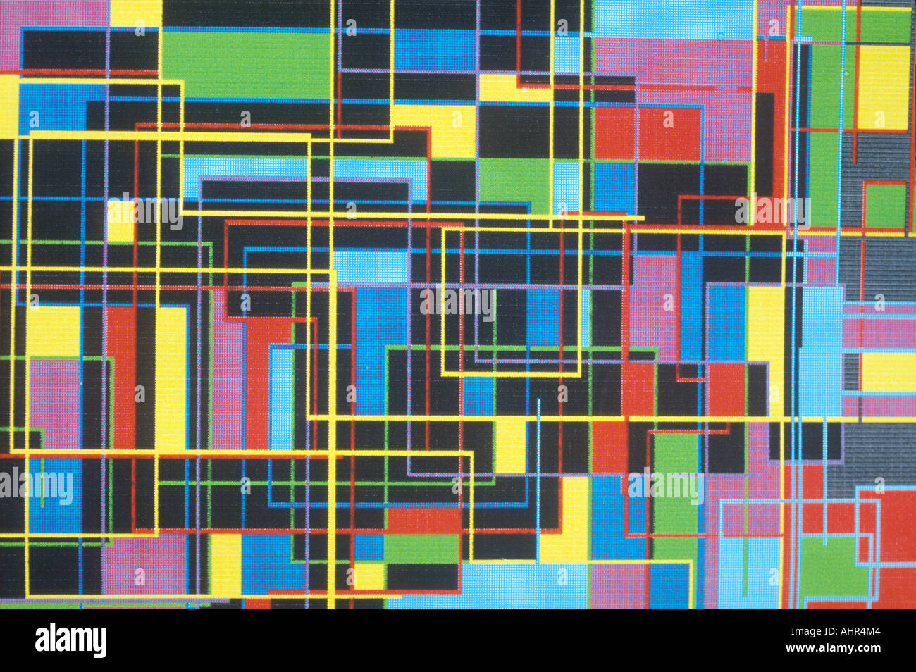 Multicolored geometric shapes Stock Photo