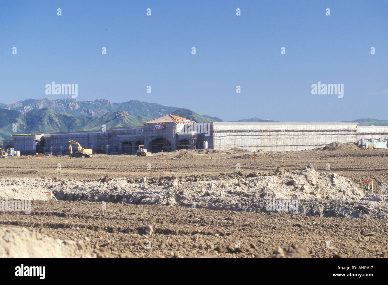 Land development of farm land in Ventura County California Stock Photo