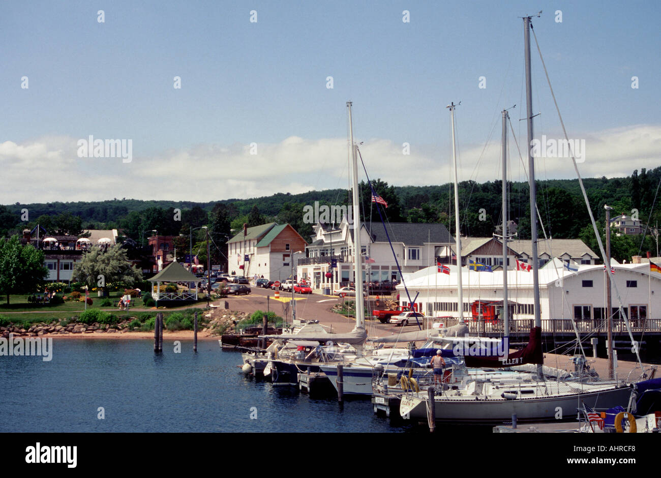 Marina Bayfield Wisconsin Stock Photo Alamy