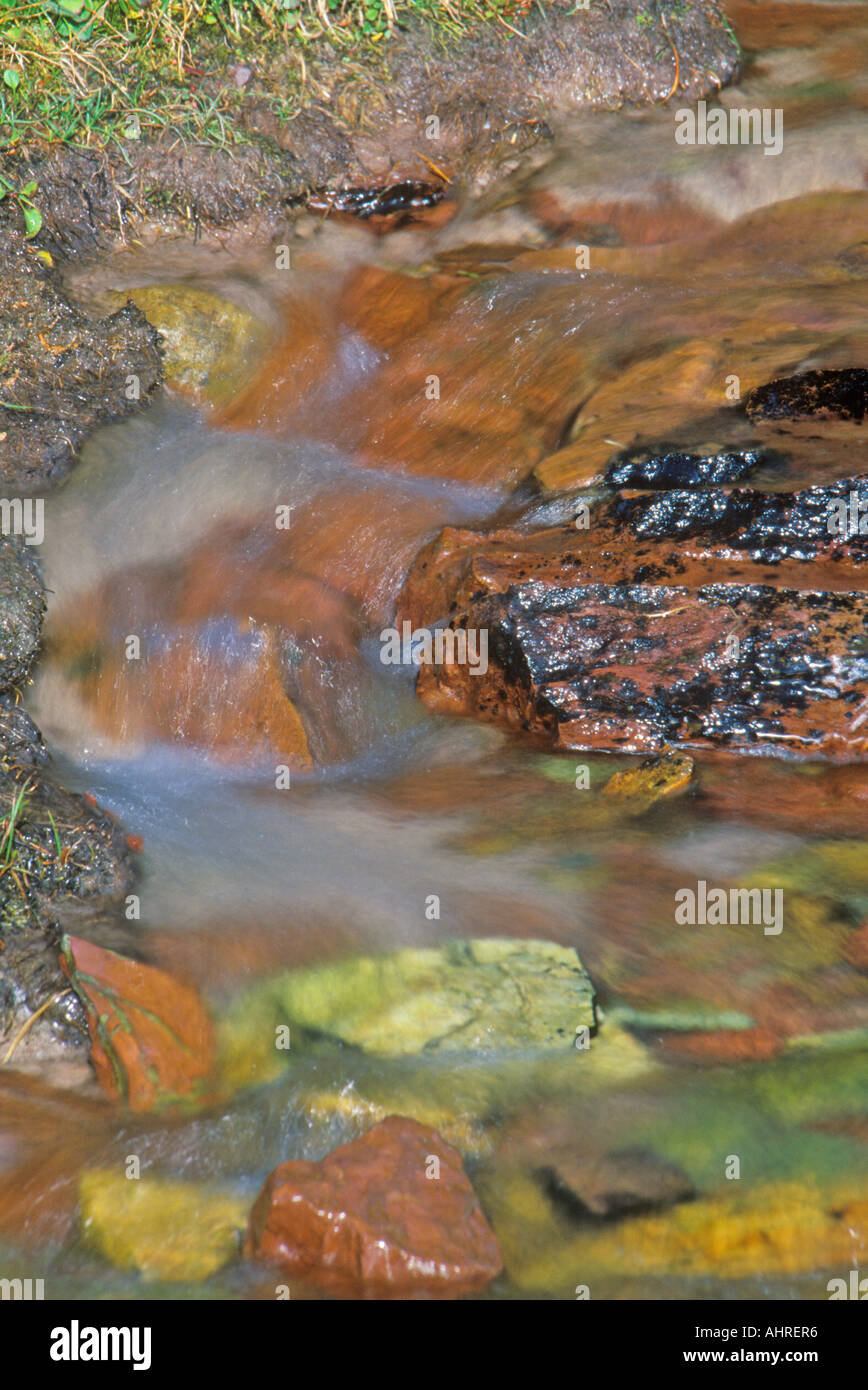 Gurgling stream rushing down a remote gorge in Euboea island, Greece Stock  Photo - Alamy