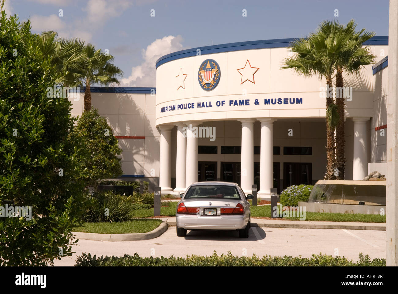 American Police Hall of Fame Building Titusville FL USA, Museum Stock Photo