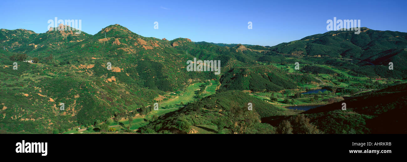 Gold Course Malibu California Stock Photo
