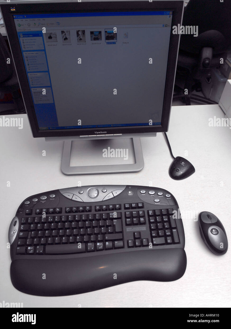 Wireless Keyboard Mouse Receiver Stock Photo Alamy