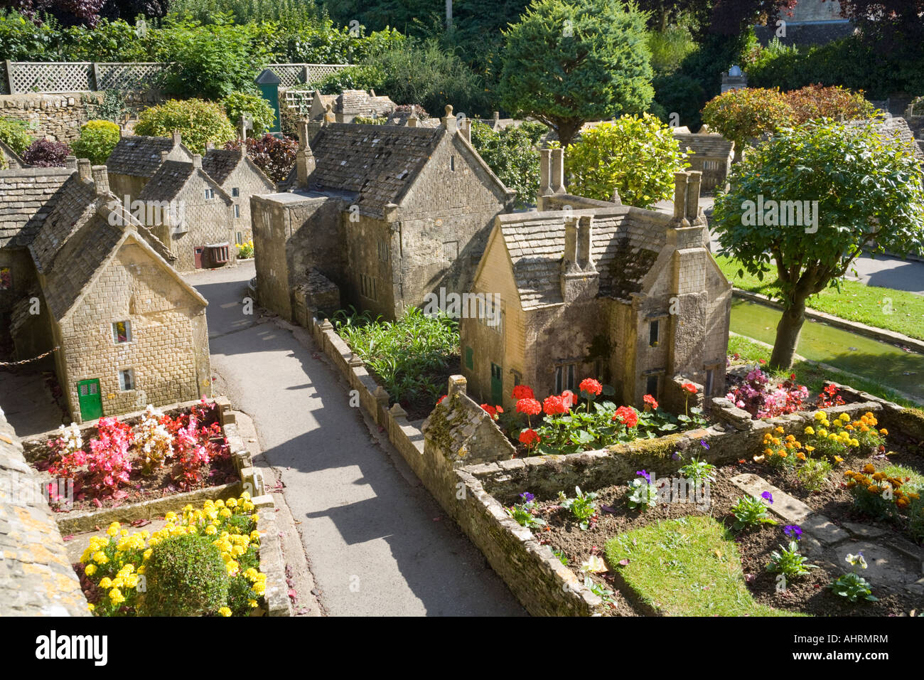 The Model Village behind the Old New Inn in the Cotswold village of