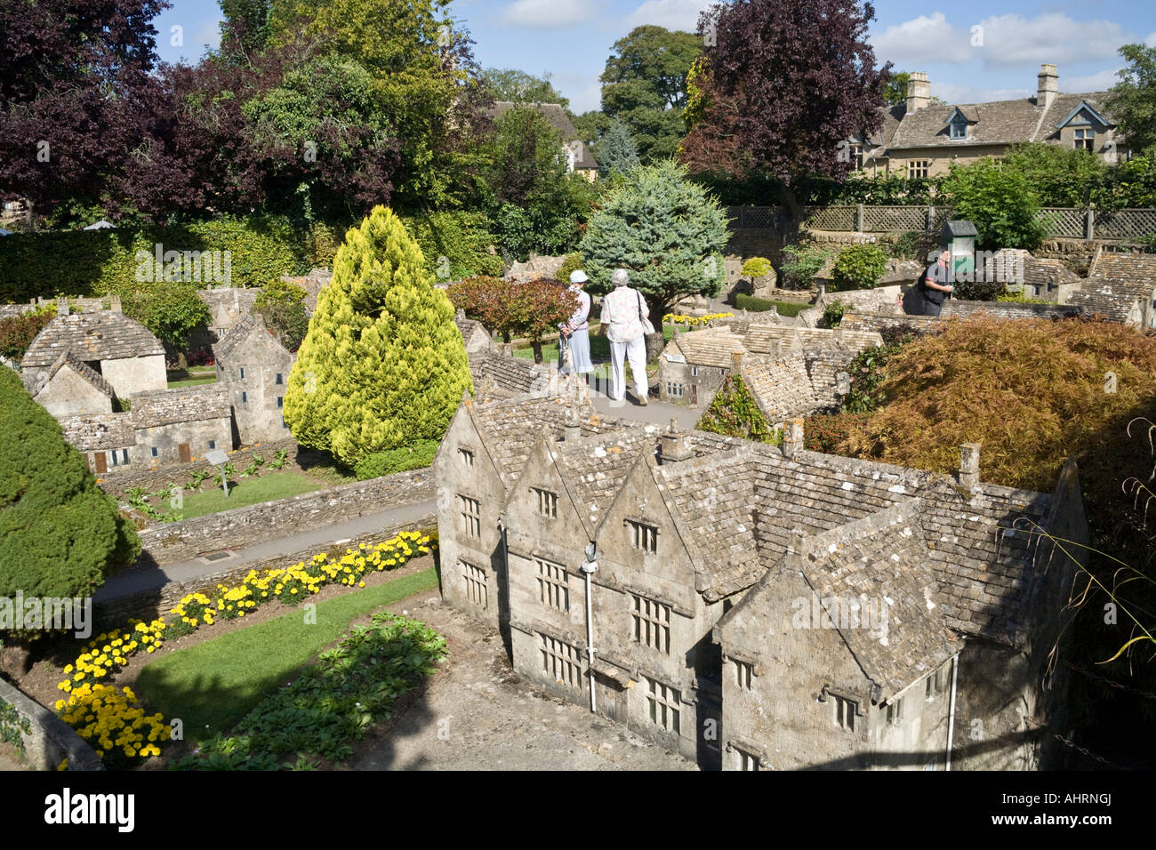 The Model Village behind the Old New Inn in the Cotswold village of