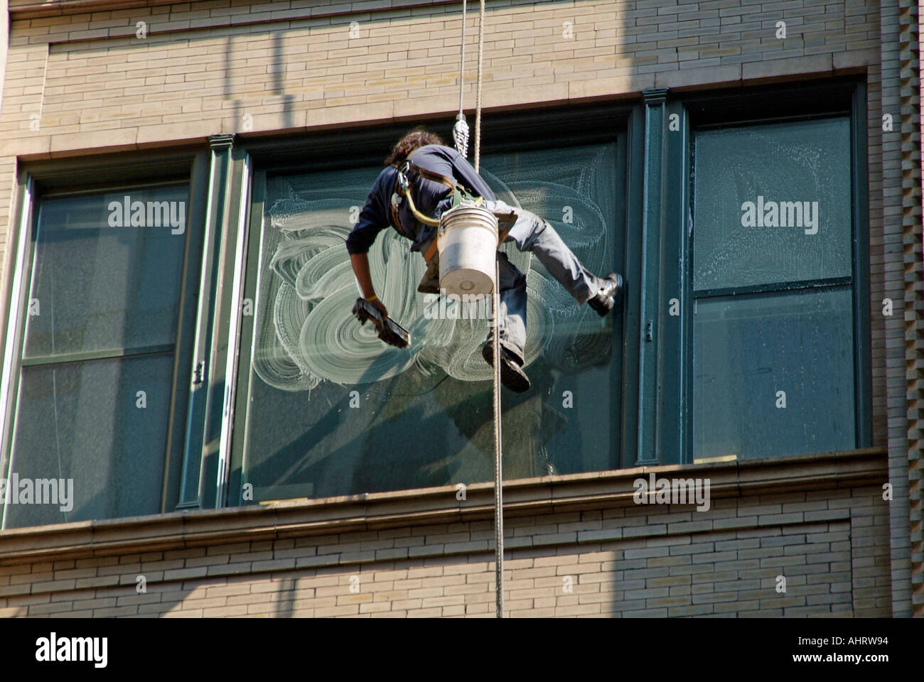 Chicago window washer hires stock photography and images Alamy