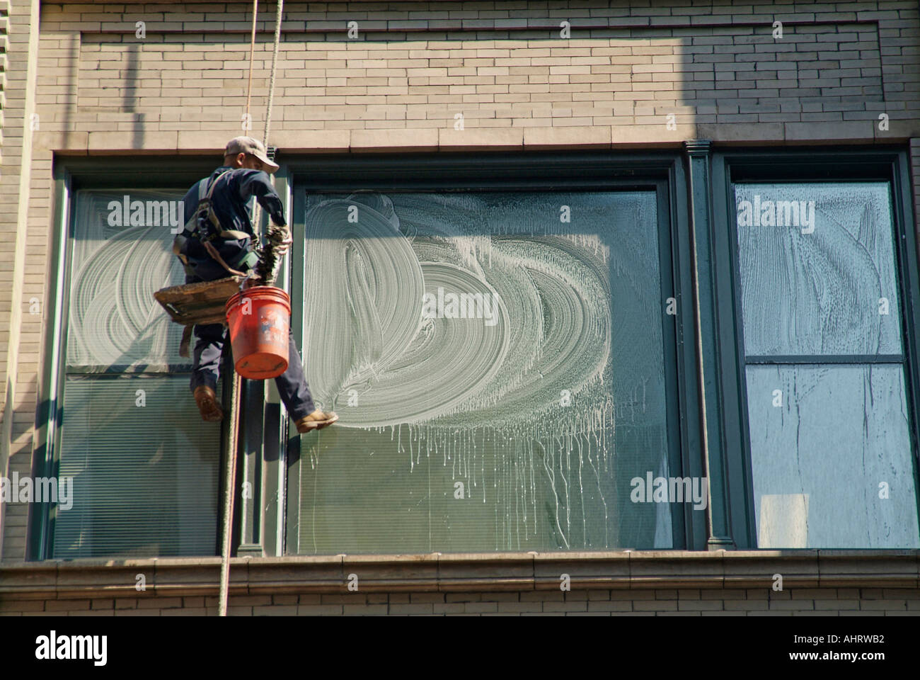 Chicago window washer hires stock photography and images Alamy