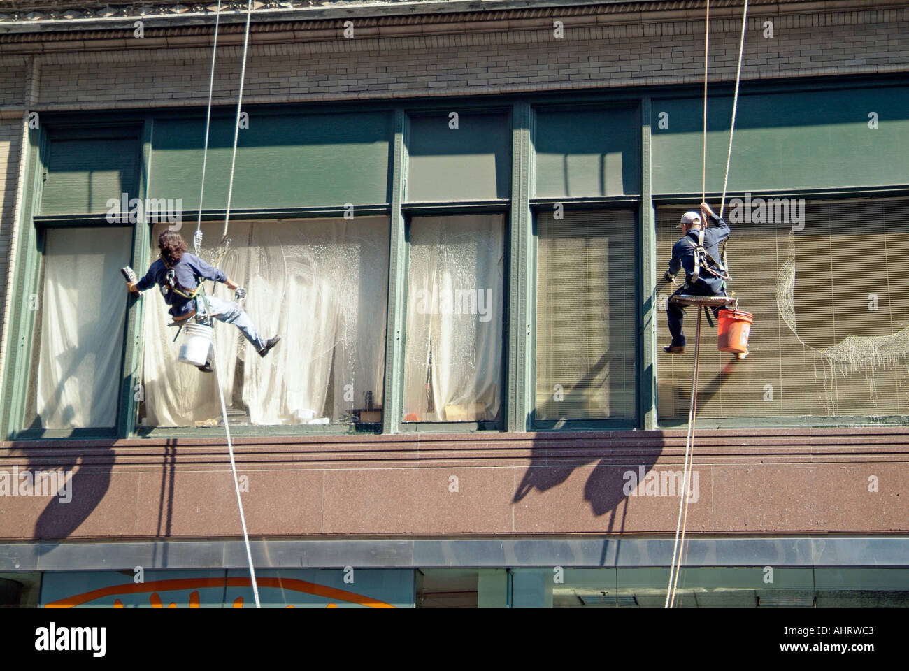 Chicago window washer hires stock photography and images Alamy