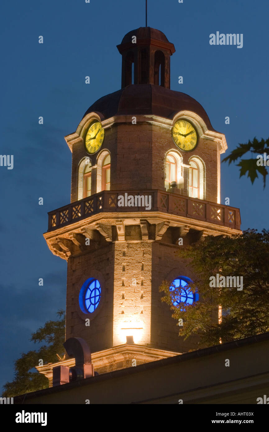 Varna Centrum Clock Tower, Balkans, Bulgaria, Black Sea resort Stock