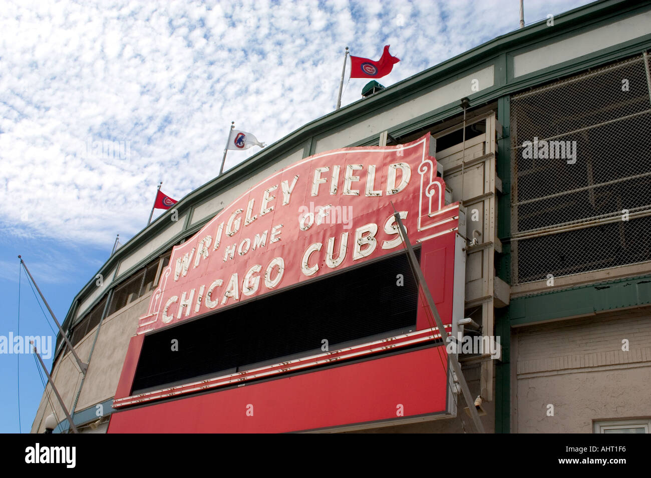 Wrigley Field home of the Chicago Cubs baseball team. Chicago Illinois IL USA Stock Photo Alamy